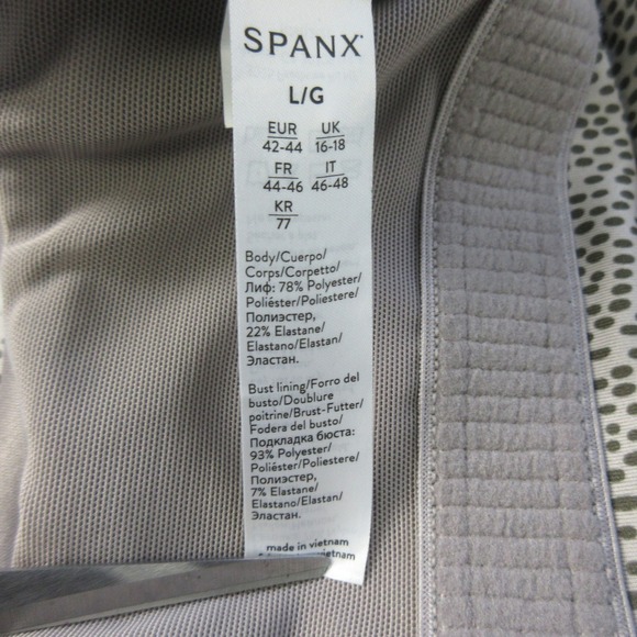 SPANX Longline Medium Impact Leopard Print Racerback Sports Bra Crop Top Women L - Picture 7 of 12